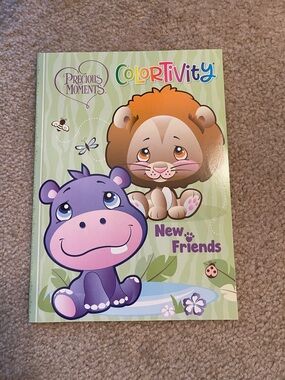 Precious Moments Colortivity New Friends Coloring Book - Purple & Green
